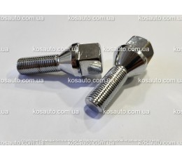 Колісний болт М12х1.25х28 мм Конус Хром Ключ 19 Jeep