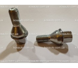 Колісний болт М12х1.25х22 мм Конус нержавіючий ковпачок Ключ 17 Jeep