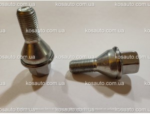 Колісний болт М12х1.25х22 мм Конус нержавіючий ковпачок Ключ 17 Jeep