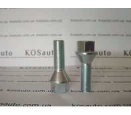 Болт колесный М12х1.25х30 мм. Конус. Цинк. Ключ 17