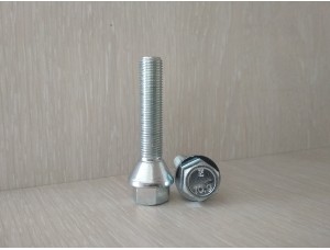 Болт колесный М12х1.25х50 мм. Конус. Цинк. Ключ 17