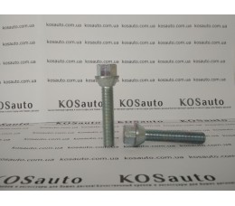 Болт колесный М12х1.25х60 мм. Конус. Цинк. Ключ 17