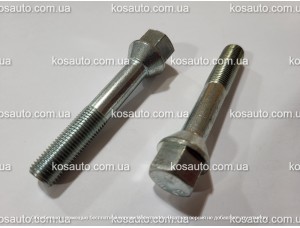 Болт колесный М12х1.25х65 мм. Конус. Цинк. Ключ 17