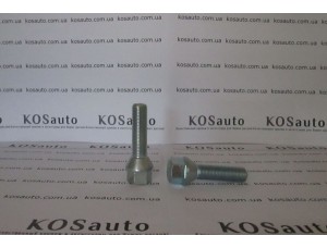 Болт колесный М12х1.25х40 мм. Конус. Цинк. Ключ 17