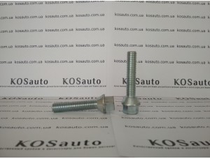 Болт колесный М12х1.25х55 мм. Конус. Цинк. Ключ 17