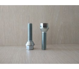 Болт колесный М12х1.5х45 мм. Конус. Цинк. Ключ 17