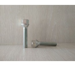 Болт колесный М12х1.5х55 мм. Конус. Цинк. Ключ 17