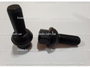 Болт колесный М14х1.5х34 мм. Сфера. Черный. Ключ 19. VW, PORSCHE