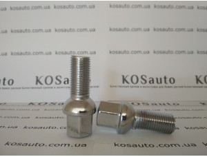 Болт колесный М14х1.5х28 мм. Сфера. Хром. Ключ 17.