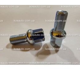 Болт колесный М14х1.5х24 мм. Сфера.  Цинк. Ключ 17.