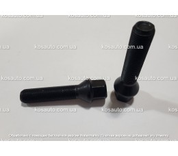 Колісний болт М14х1.25х55мм Конус Чорний Ключ 17