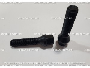 Колісний болт М14х1.25х55мм Конус Чорний Ключ 17