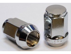 Гайка колесная М14х1.5х35 мм. Конус. Хром. Закрытая. Ключ 21