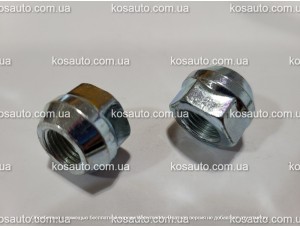 Гайка колесная М12х1.25х16мм Конус Открытая Цинк Ключ 19 Адаптерная 