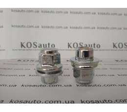 Гайка колесная М12х1.25х37.5 мм. Прессшайба. Хром. Ключ 21. Nissan, Infiniti