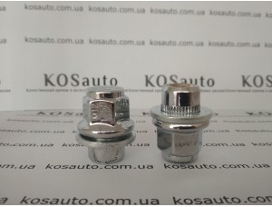 Гайка колесная М12х1.25х37.5 мм. Прессшайба. Хром. Ключ 21. Nissan, Infiniti