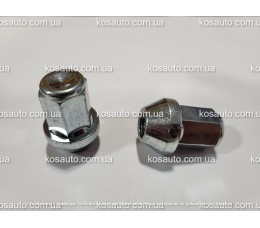 Гайка колесная М12х1.25х34мм Конуc Цинк Ключ 17 Italy