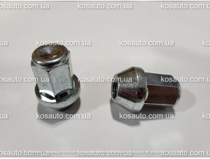 Гайка колесная М12х1.25х34мм Конуc Цинк Ключ 17 Italy