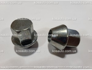 Гайка колесная М12х1.25х30мм Широкий Конус Цинк Ключ 19 Italy