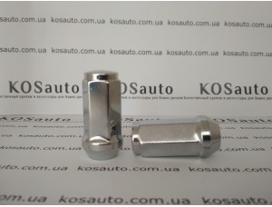 Гайка колесная М12х1.25х48 мм. Конус. Хром. Закрытая. Ключ 19