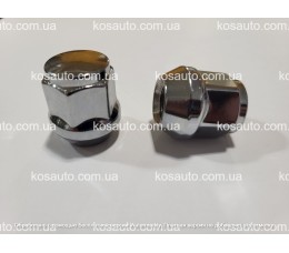Гайка колесная  М12х1.25х27 мм. Конус. Хром. Ключ 19
