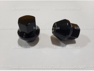 Гайка колісна М12x1,5x30мм Конус Чорний Ключ 19 (Ford,Volvo)