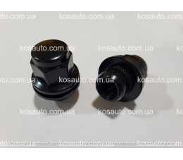 Гайка колісна М12х1.5х37.5мм Пресшайба Чорна Ключ 21 Toyota,Lexus,Mitsubushi