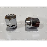 Гайка колесная М14х1.5х25 мм. Конус. Откр. Хром. Ключ 19