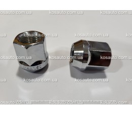 Гайка колесная М14х1.5х25 мм. Конус. Откр. Хром. Ключ 19