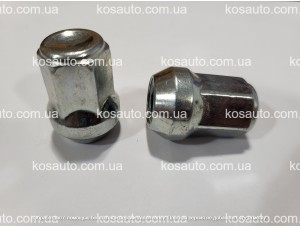 Гайка колісна М14х1.5х34мм Конус Цинк Ключ 19 ITALY