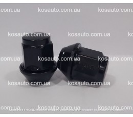 Гайка колісна М14х1.5х35 мм Конус збільшений Чорна Ключ 21 FORD, JEEP, LAND ROVER