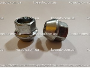 Гайка колесная М14х1.5х25мм Конус Сквозная Ключ 21 TESLA 
