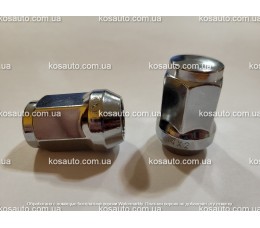 Гайка колісна М14х2х35мм Конус Хром Ключ 19