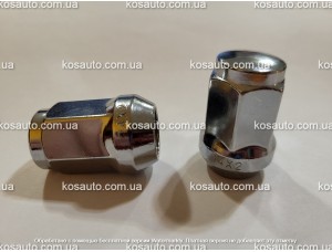 Гайка колісна М14х2х35мм Конус Хром Ключ 19