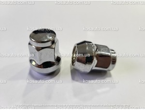 Гайка колісна M10х1.25x28 Конус Хром Ключ 17 ZAZ Таврія Славута під литі диски