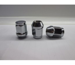 Гайка колесная М12х1.25х35 мм. Конус. Хром. Закрытая. Ключ 21