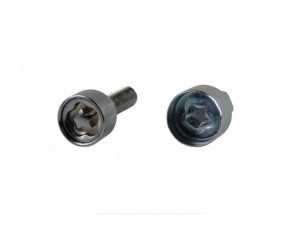 Секретные болты Walline М12х1.25х30 мм. Конус.С кольцом. Звездочка